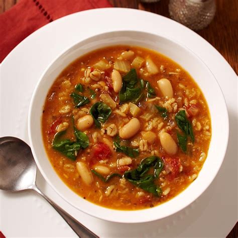 How many calories are in barley and bean soup - calories, carbs, nutrition