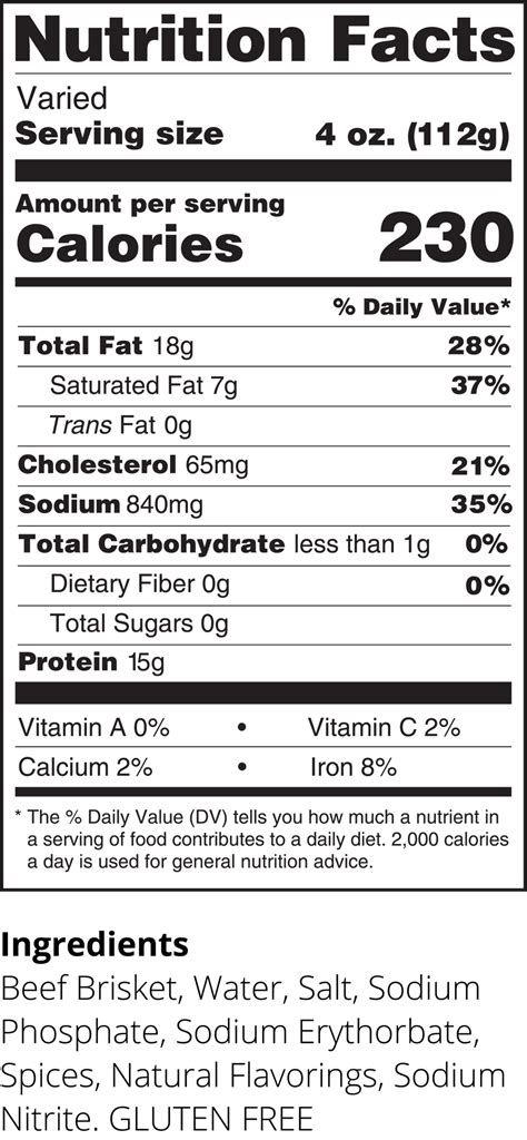 How many calories are in beef brisket roasted bbq sweet corn & green onion - calories, carbs, nutrition