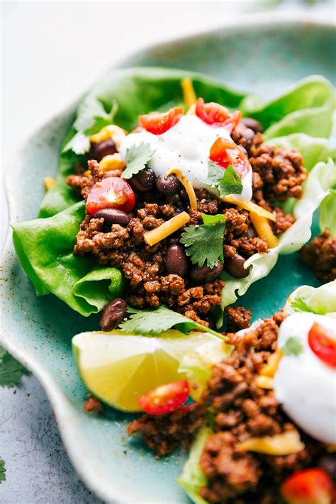 How many calories are in beef taco lettuce wrap - calories, carbs, nutrition