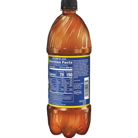 How many calories are in bev iced tea lime 16 fl oz - calories, carbs, nutrition