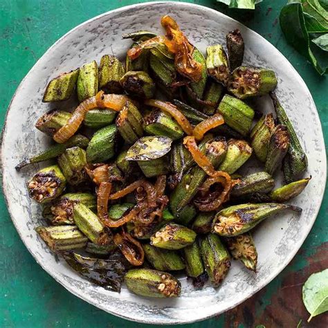 How many calories are in bhindi masala - crispy okra - calories, carbs, nutrition