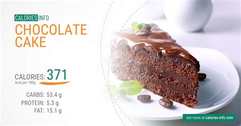 How many calories are in big 'ol chocolate cake - calories, carbs, nutrition