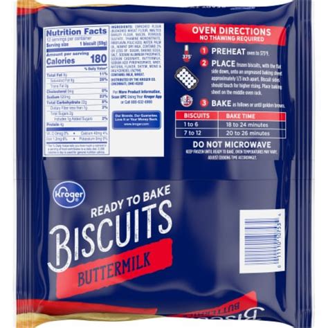 How many calories are in biscuit buttermilk frozen dough 2.2 oz - calories, carbs, nutrition