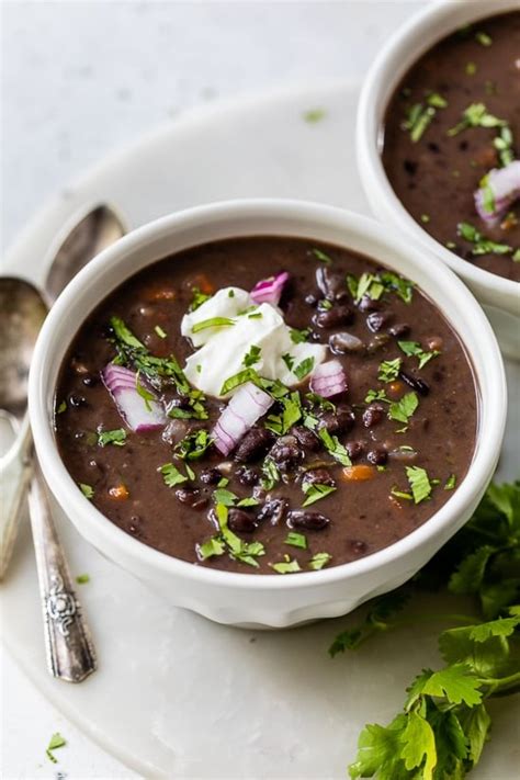 How many calories are in black bean soup - calories, carbs, nutrition