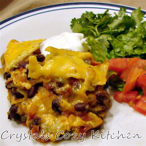 How many calories are in black bean tortilla casserole - calories, carbs, nutrition