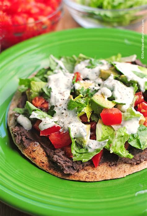 How many calories are in black bean tostada pizza - 7