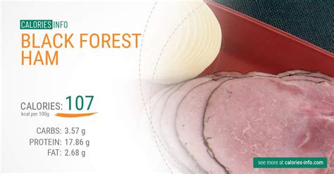 How many calories are in black forrest ham - calories, carbs, nutrition