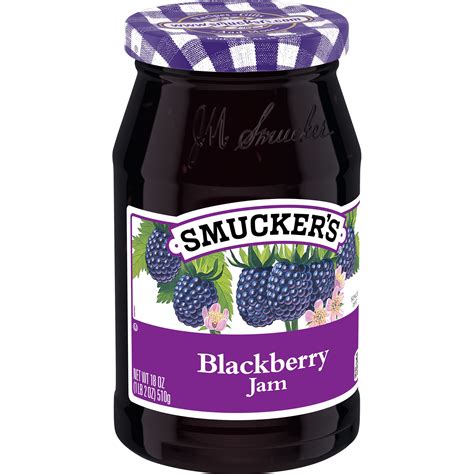 How many calories are in blackberry jam, smuckers, 1/2 oz - calories, carbs, nutrition