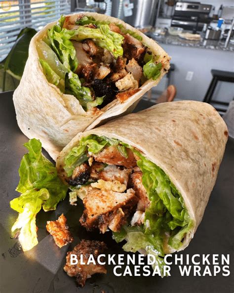 How many calories are in blackened chicken wrap - calories, carbs, nutrition