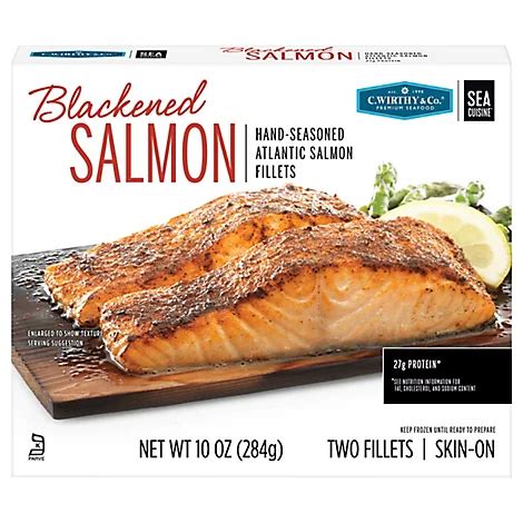 How many calories are in blackened salmon - calories, carbs, nutrition