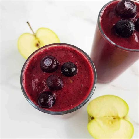 How many calories are in blueberry apple smoothie - calories, carbs, nutrition