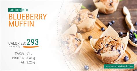 How many calories are in blueberry muffin - calories, carbs, nutrition