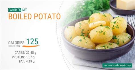 How many calories are in boiled potatoes - calories, carbs, nutrition