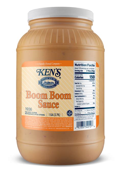 How many calories are in boom boom chicken sauce - calories, carbs, nutrition