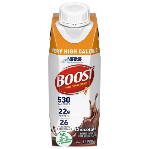How many calories are in boost - calories, carbs, nutrition