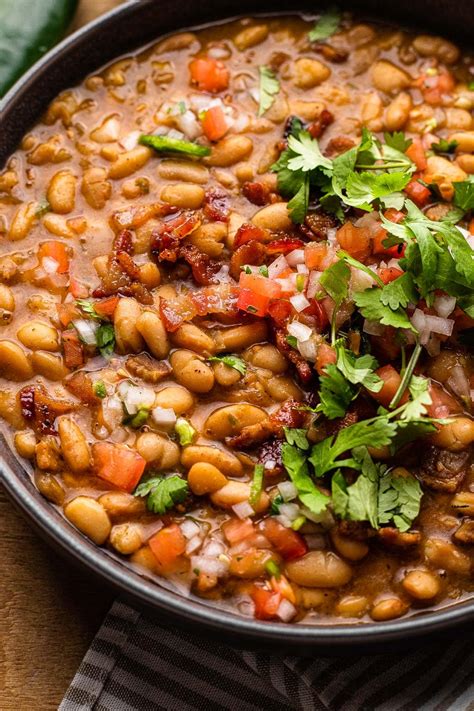 How many calories are in borracho beans - calories, carbs, nutrition