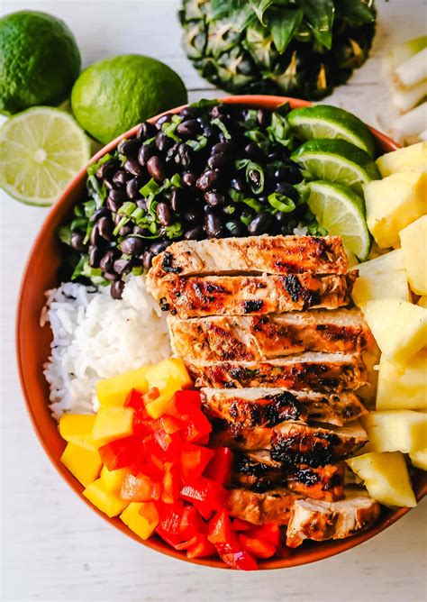 How many calories are in bowl island jerk chicken - calories, carbs, nutrition