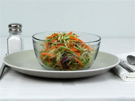 How many calories are in broccoli slaw snack - calories, carbs, nutrition