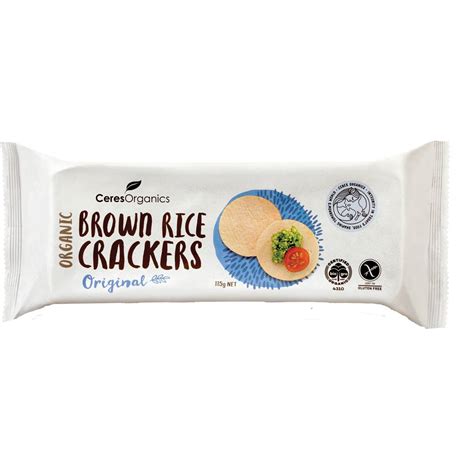 How many calories are in brown rice cracker - calories, carbs, nutrition