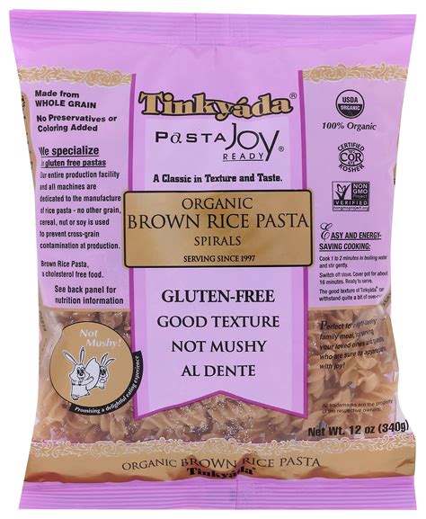 How many calories are in brown rice spiral pasta - calories, carbs, nutrition