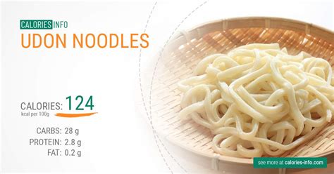 How many calories are in brown rice udon noodles - calories, carbs, nutrition