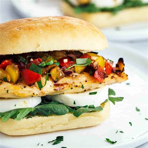 How many calories are in bruschetta chicken ciabatta sandwich - calories, carbs, nutrition