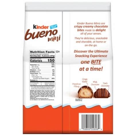 How many calories are in bueno 1 bar - calories, carbs, nutrition