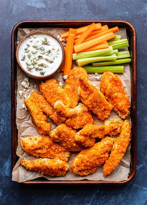 How many calories are in buffalo chicken tenders with celery stix and ranch dressing - calories, carbs, nutrition