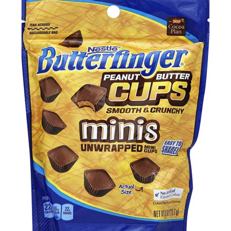 How many calories are in butterfinger peanut butter cups - calories, carbs, nutrition