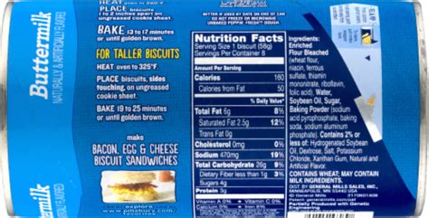 How many calories are in buttermilk biscuit - calories, carbs, nutrition