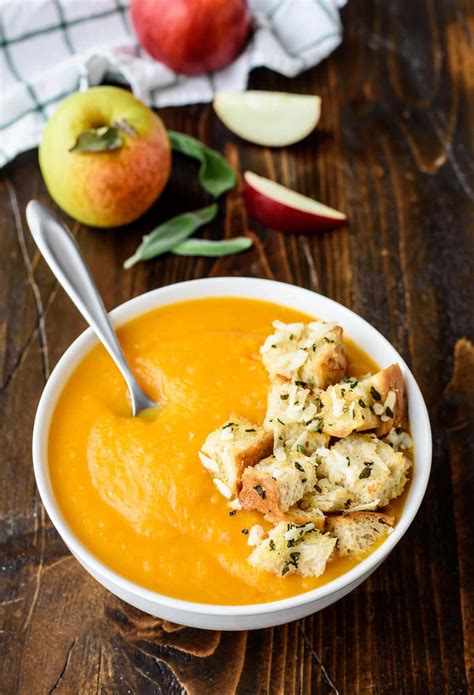 How many calories are in butternut squash soup with roasted apple - calories, carbs, nutrition