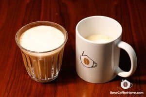 How many calories are in caffe misto/cafe au lait - short - whole milk - calories, carbs, nutrition