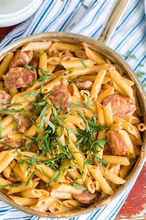 How many calories are in cajun penne and andouille sausage - calories, carbs, nutrition