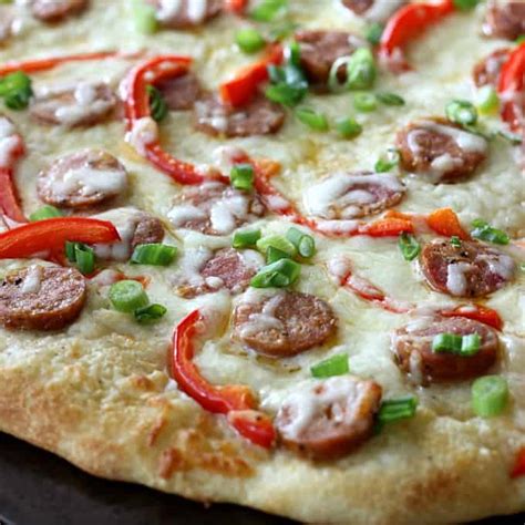 How many calories are in cajun sausage pizza - calories, carbs, nutrition