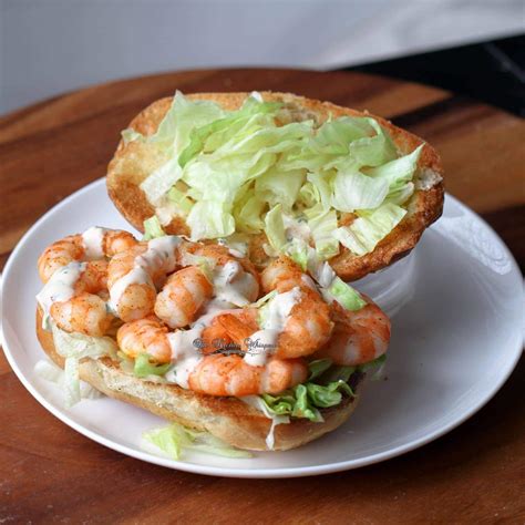 How many calories are in cajun shrimp salad po' boy - calories, carbs, nutrition