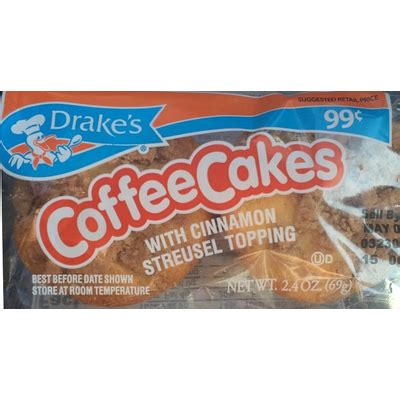 How many calories are in cake, streusel coffee (bostwick) - calories, carbs, nutrition