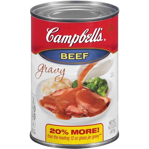 How many calories are in campbell's beef gravy - calories, carbs, nutrition