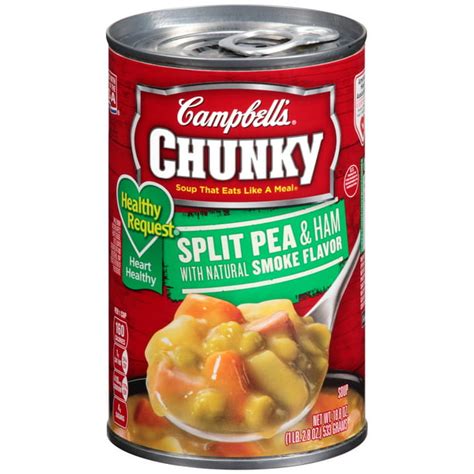 How many calories are in campbell's chunky soups, split pea 'n' ham soup - calories, carbs, nutrition