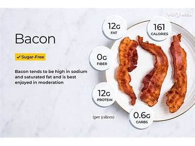 How many calories are in candied bacon - calories, carbs, nutrition