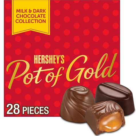 How many calories are in candies, hershey's pot of gold almond bar - calories, carbs, nutrition