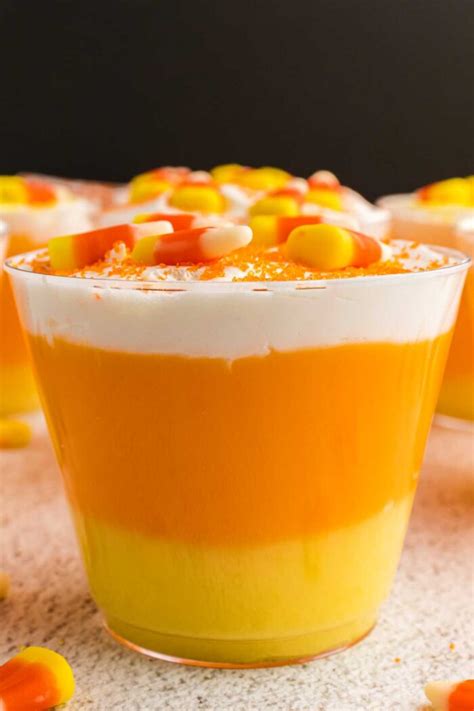 How many calories are in candy corn pudding cup - calories, carbs, nutrition