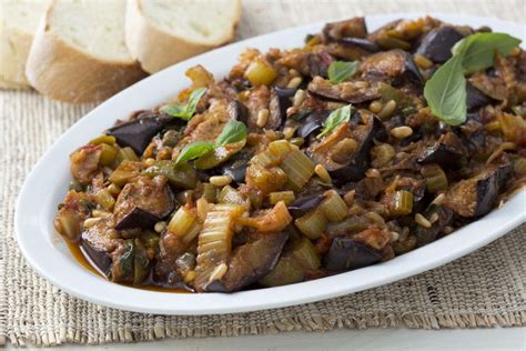 How many calories are in caponata - calories, carbs, nutrition