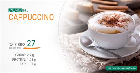 How many calories are in cappuccino hazelnut - calories, carbs, nutrition