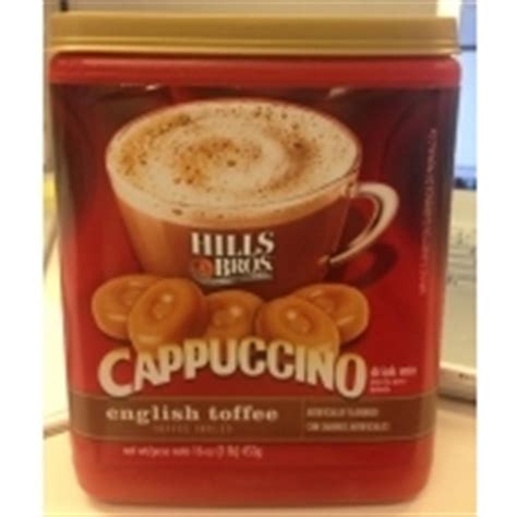 How many calories are in cappuccino mix english toffee - calories, carbs, nutrition