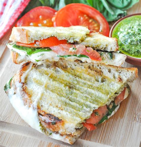 How many calories are in caprese with pesto panini (9267.2) - calories, carbs, nutrition