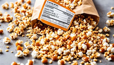 How many calories are in caramel corn - calories, carbs, nutrition