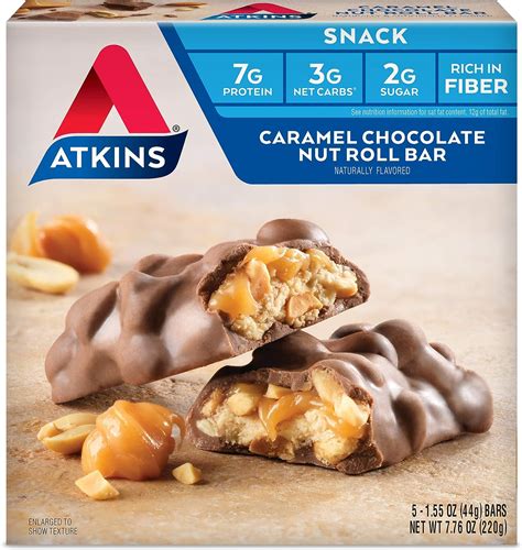 How many calories are in caramel nut bar - calories, carbs, nutrition