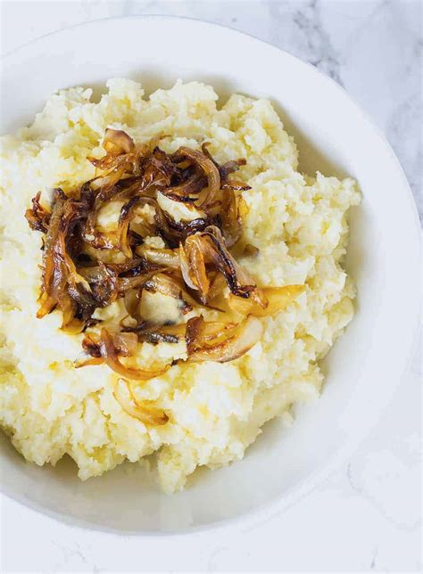 How many calories are in caramelised onion mash potatoes - calories, carbs, nutrition