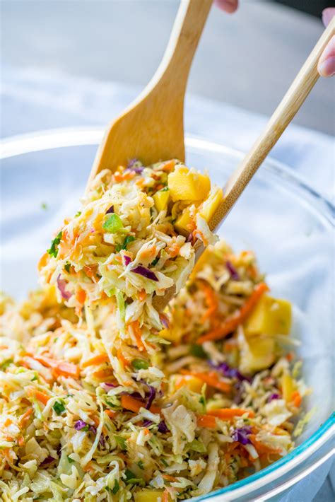 How many calories are in caribbean cabbage mango slaw - calories, carbs, nutrition