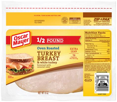 How many calories are in caribbean roasted turkey breast - calories, carbs, nutrition